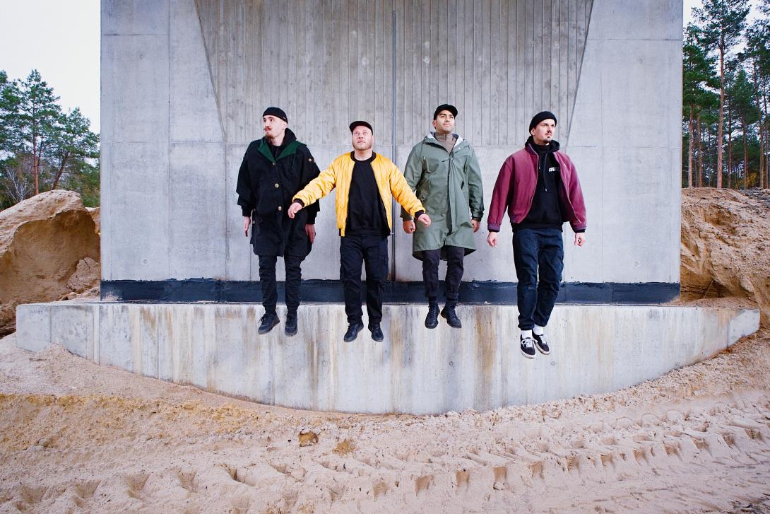 Die vier Musiker von The Razzzones - Marvin Pöttgen, Philippe Zeidler, Kays Elbeyli, Johannes Welz