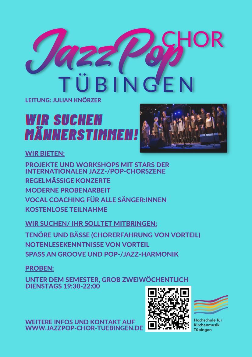 Wir suchen DICH ! Männerstimmen !!! für Jazz-POP Chor gesucht !