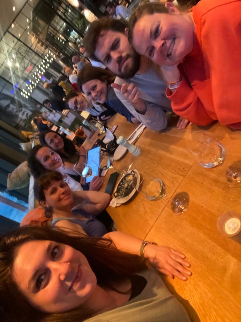 Ein paar von uns Sängern vergangene Woche